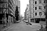 Adersstrasse, Bilk, crossing, street, city, Düsseldorf, Corona, Covid 19, analogfotografie, Leica minilux, Kodak Tmax 400, point and shoot, analogphotography